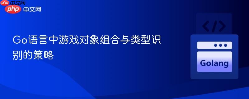 Go语言中游戏对象组合与类型识别的策略