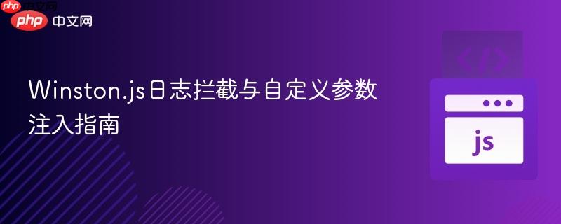 Winston.js日志拦截与自定义参数注入指南