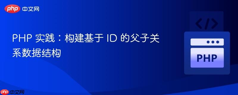PHP 实践：构建基于 ID 的父子关系数据结构