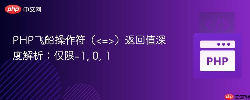 PHP飞船操作符（）返回值深度解析：仅限-1, 0, 1