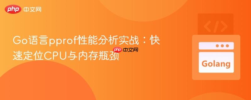 Go语言pprof性能分析实战：快速定位CPU与内存瓶颈