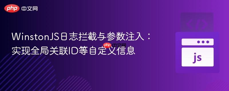 WinstonJS日志拦截与参数注入：实现全局关联ID等自定义信息