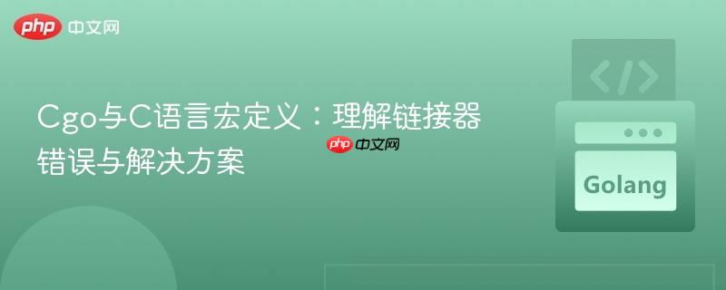 Cgo与C语言宏定义：理解链接器错误与解决方案