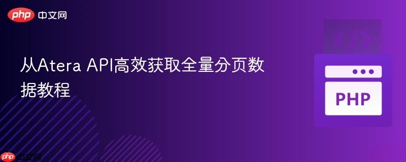 从Atera API高效获取全量分页数据教程
