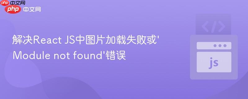 解决React JS中图片加载失败或‘Module not found’错误
