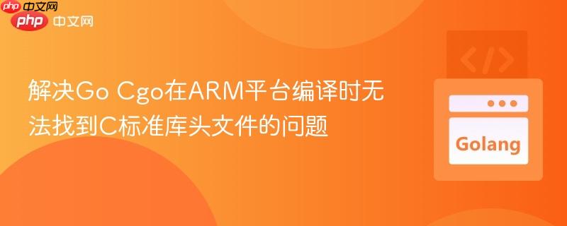 解决Go Cgo在ARM平台编译时无法找到C标准库头文件的问题