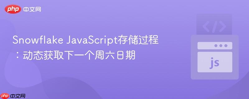 Snowflake JavaScript存储过程：动态获取下一个周六日期