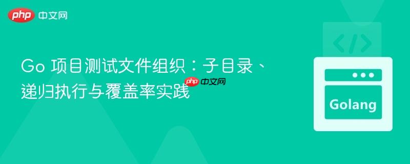Go 项目测试文件组织：子目录、递归执行与覆盖率实践