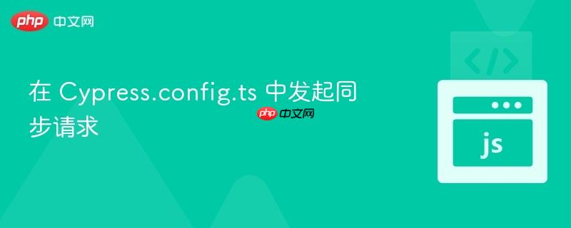 在 Cypress.config.ts 中发起同步请求