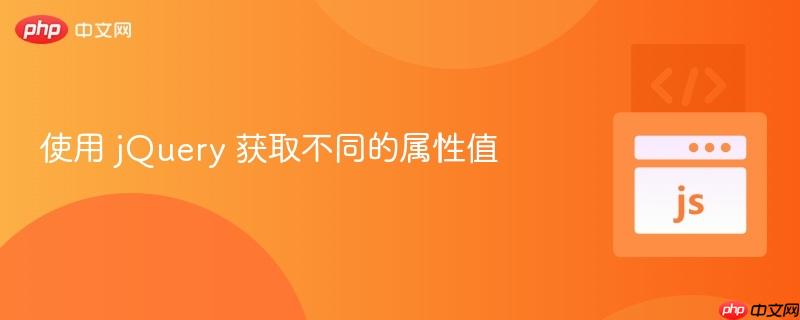 使用 jQuery 获取不同的属性值