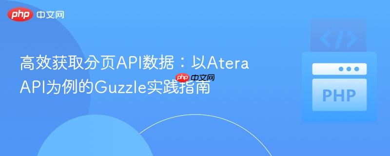 高效获取分页API数据：以Atera API为例的Guzzle实践指南