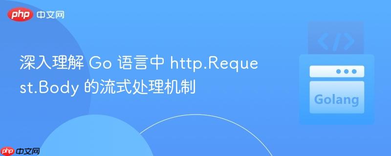 深入理解 Go 语言中 http.Request.Body 的流式处理机制