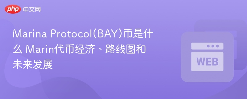 Marina Protocol(BAY)币是什么 Marin代币经济、路线图和未来发展