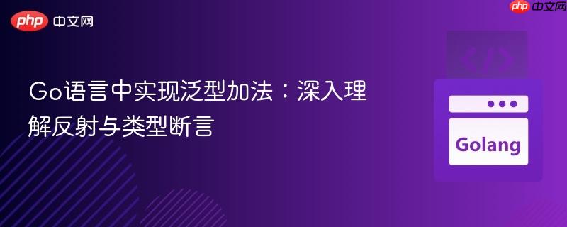 Go语言中实现泛型加法：深入理解反射与类型断言