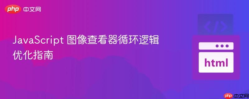 JavaScript 图像查看器循环逻辑优化指南