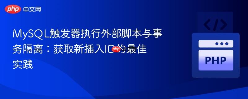 MySQL触发器执行外部脚本与事务隔离：获取新插入ID的最佳实践