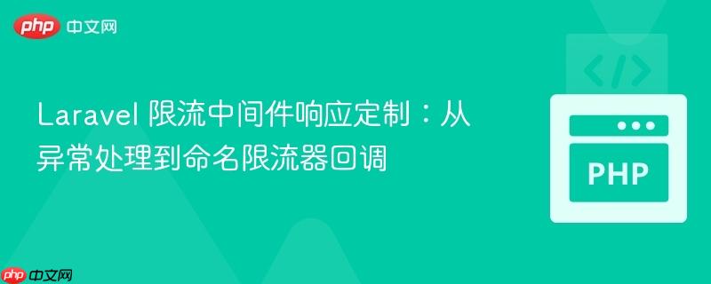 Laravel 限流中间件响应定制：从异常处理到命名限流器回调