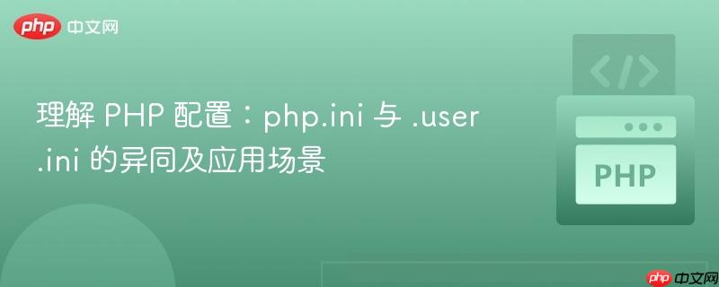 理解 PHP 配置：php.ini 与 .user.ini 的异同及应用场景