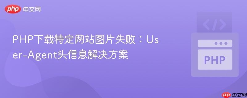 php下载特定网站图片失败：user-agent头信息解决方案