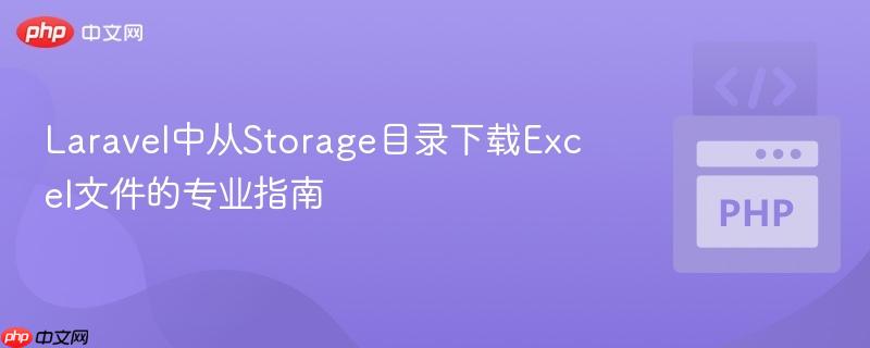 Laravel中从Storage目录下载Excel文件的专业指南