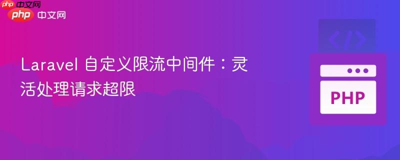 Laravel 自定义限流中间件：灵活处理请求超限