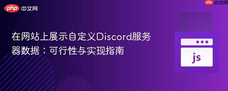 在网站上展示自定义Discord服务器数据：可行性与实现指南