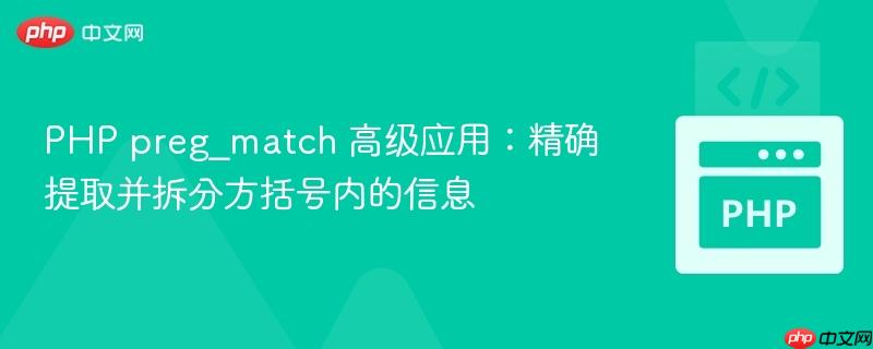 PHP preg_match 高级应用：精确提取并拆分方括号内的信息