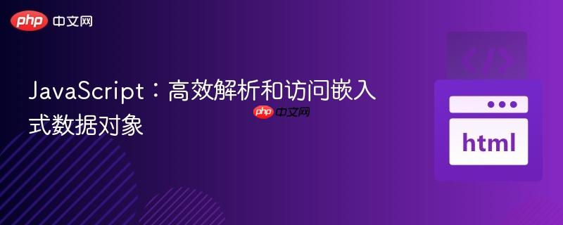 JavaScript：高效解析和访问嵌入式数据对象
