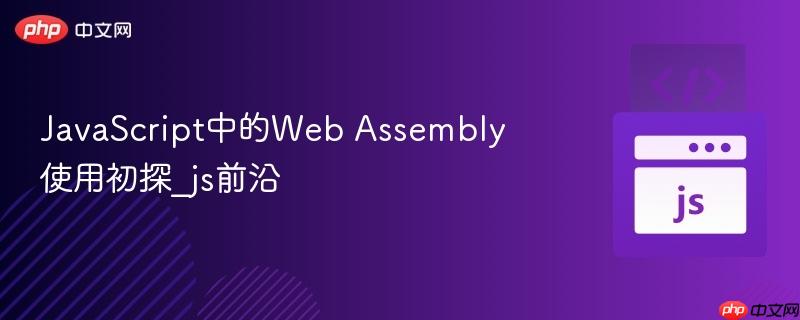 JavaScript中的Web Assembly使用初探_js前沿
