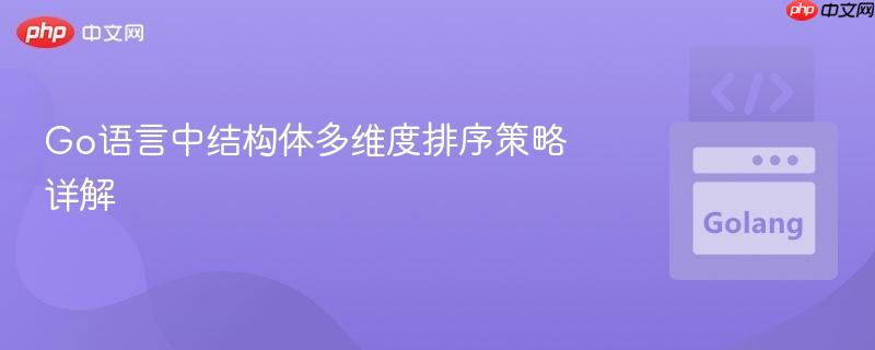 Go语言中结构体多维度排序策略详解