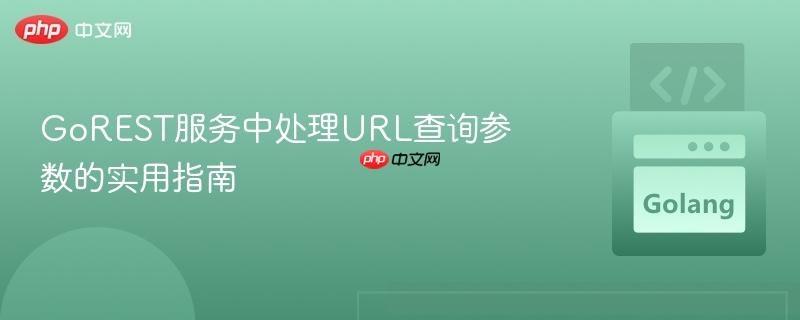 GoREST服务中处理URL查询参数的实用指南