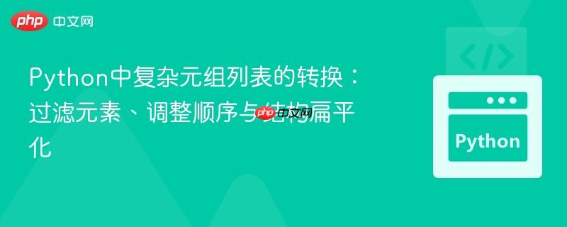 Python中复杂元组列表的转换：过滤元素、调整顺序与结构扁平化