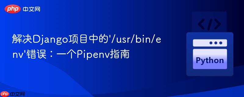 解决Django项目中的‘/usr/bin/env’错误：一个Pipenv指南