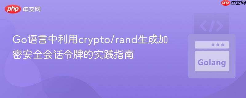 Go语言中利用crypto/rand生成加密安全会话令牌的实践指南