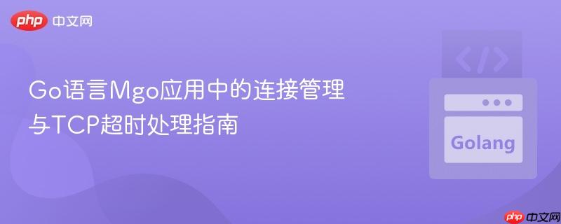 Go语言Mgo应用中的连接管理与TCP超时处理指南