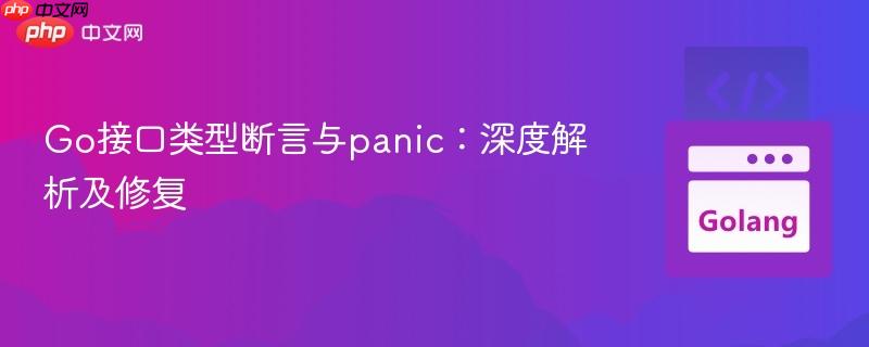 Go接口类型断言与panic：深度解析及修复