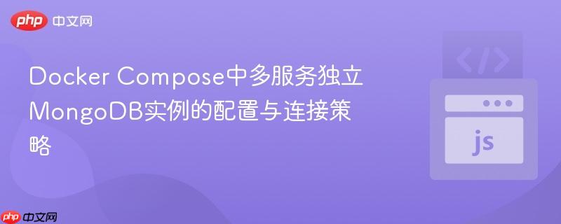 Docker Compose中多服务独立MongoDB实例的配置与连接策略