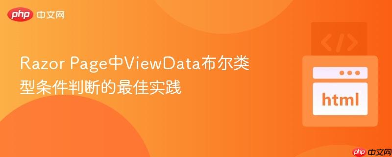 Razor Page中ViewData布尔类型条件判断的最佳实践