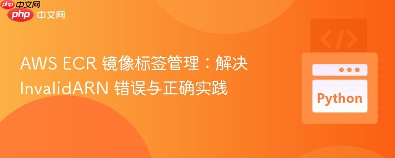 AWS ECR 镜像标签管理：解决 InvalidARN 错误与正确实践