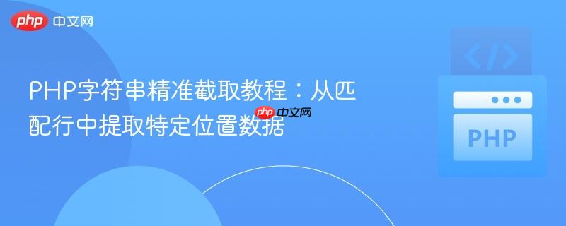 PHP字符串精准截取教程：从匹配行中提取特定位置数据