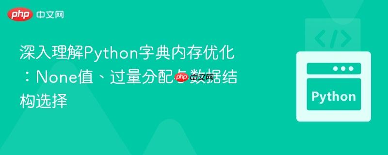 深入理解Python字典内存优化：None值、过量分配与数据结构选择