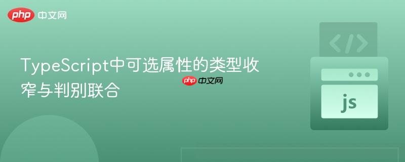 TypeScript中可选属性的类型收窄与判别联合