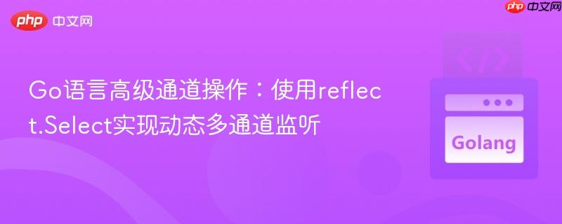 Go语言高级通道操作：使用reflect.Select实现动态多通道监听