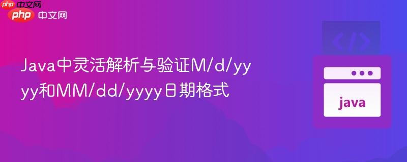 Java中灵活解析与验证M/d/yyyy和MM/dd/yyyy日期格式
