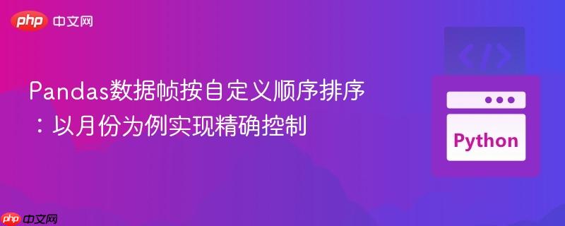 Pandas数据帧按自定义顺序排序：以月份为例实现精确控制