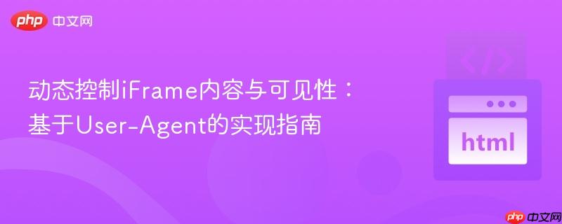 动态控制iFrame内容与可见性：基于User-Agent的实现指南