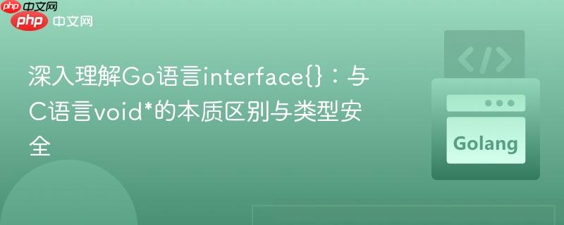 深入理解Go语言interface{}：与C语言void*的本质区别与类型安全
