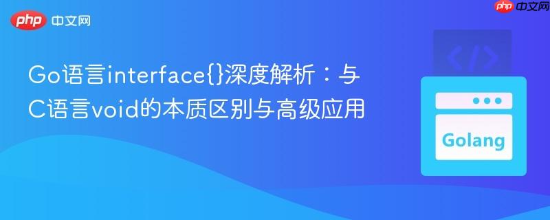 Go语言interface{}深度解析：与C语言void的本质区别与高级应用