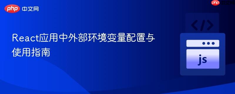 React应用中外部环境变量配置与使用指南