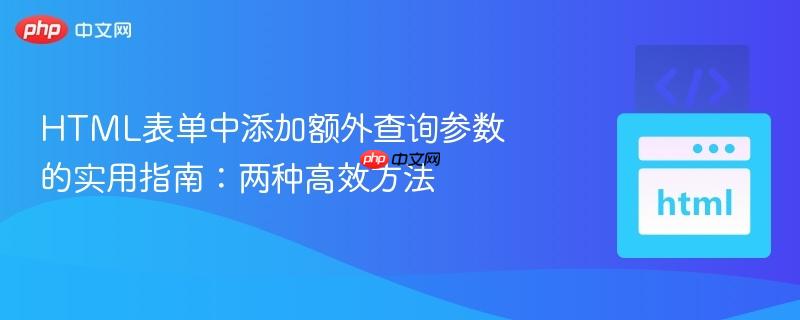 HTML表单中添加额外查询参数的实用指南：两种高效方法